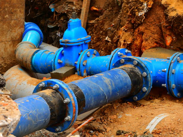 Outdoor water line repair